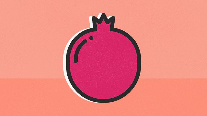 illustration pomegranate