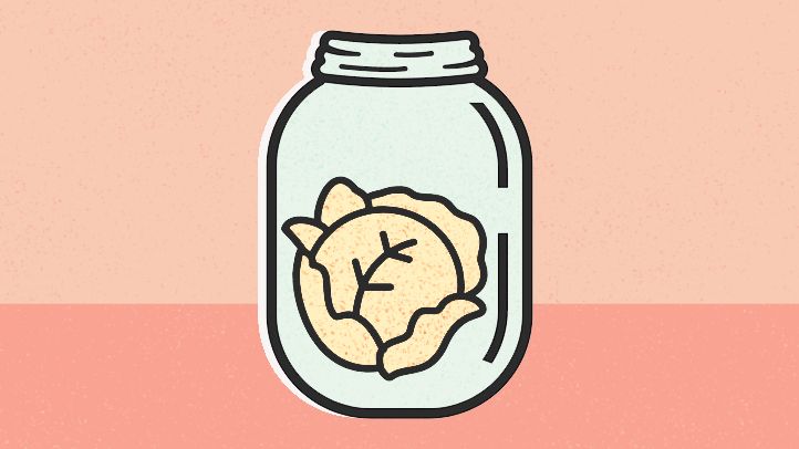 illustration kimchi jar